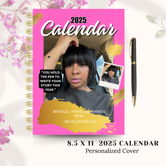 Personalized 2025 Calendar(Jan-Dec)