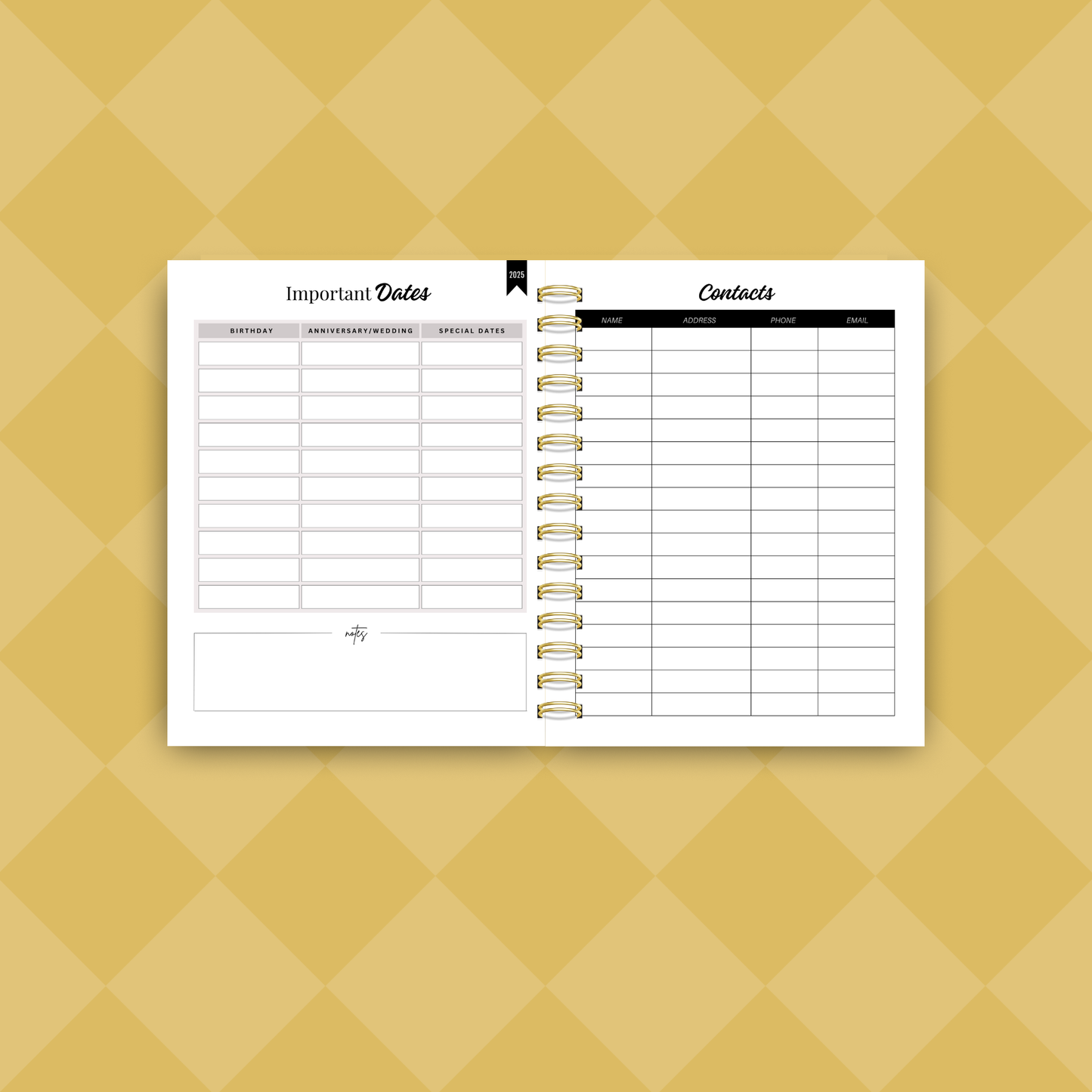 2025 Personalized Planner