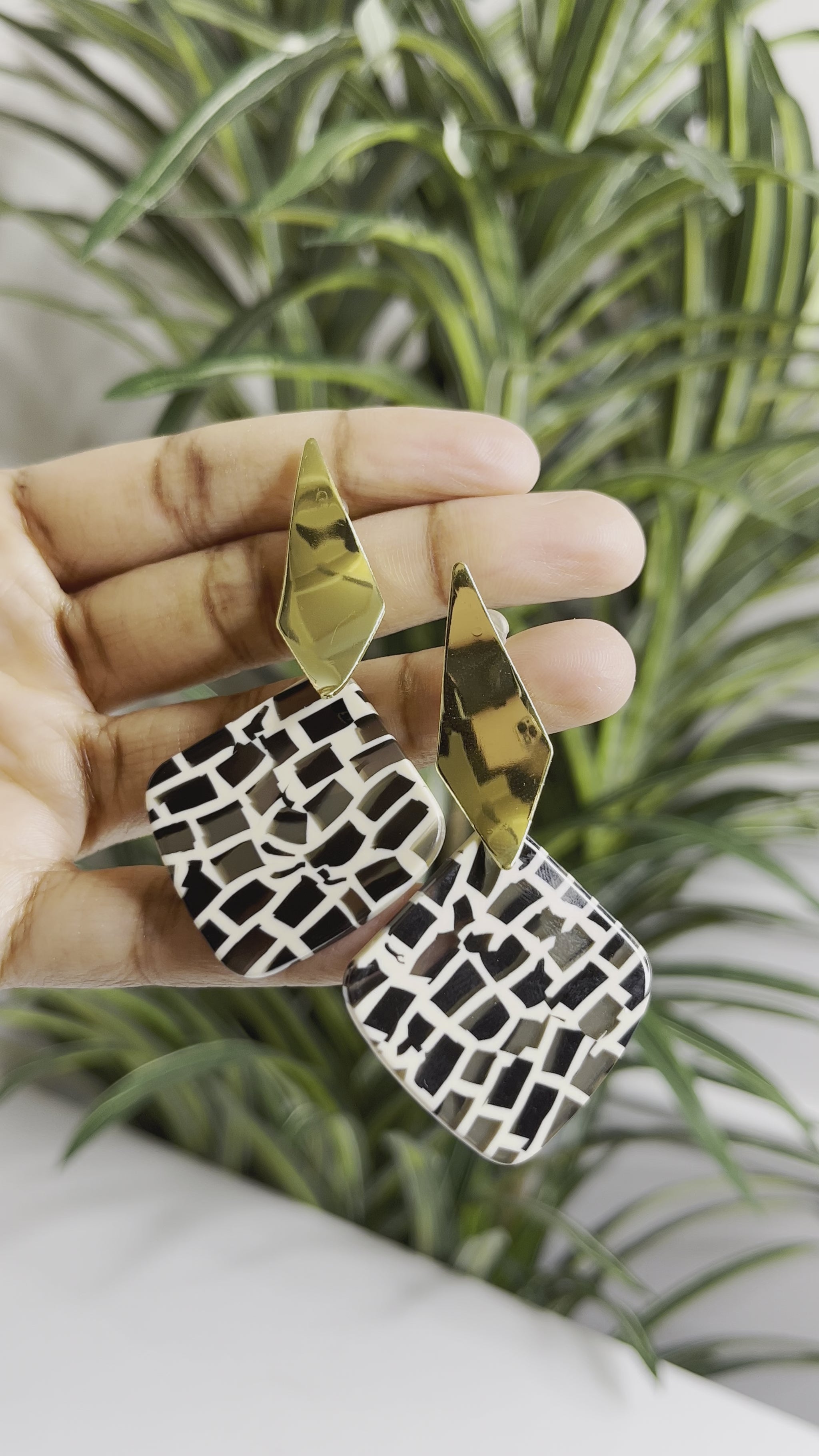 Acrylic Leopard Earrings | Intuitive Lashes and Accessories