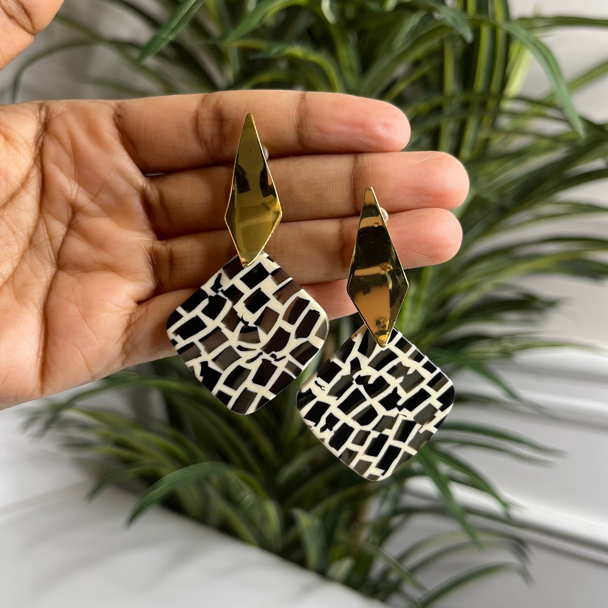 Acrylic Leopard Earrings | Intuitive Lashes and Accessories