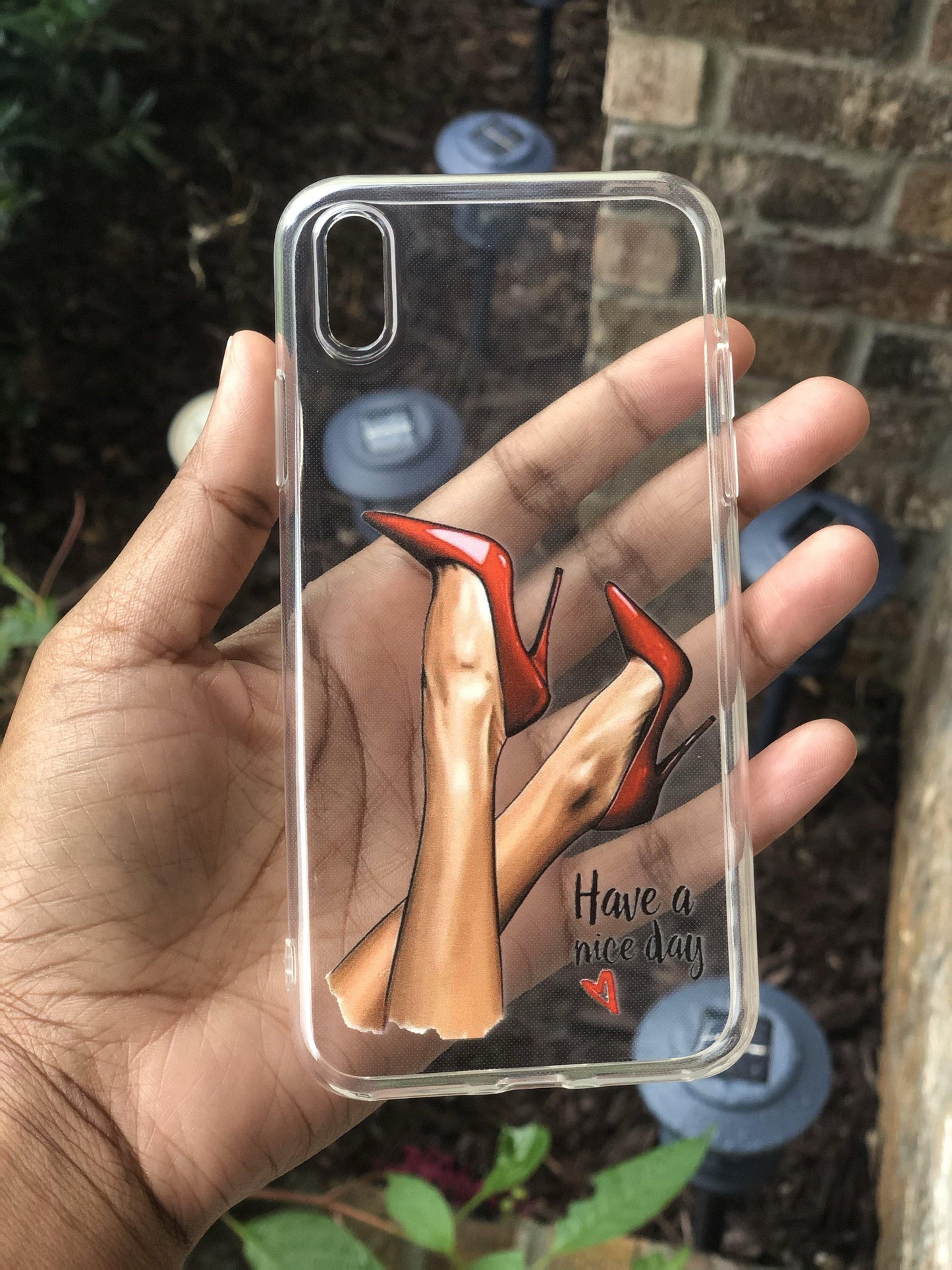 Transparent Women’s  Fashion iPhone X, XS Case - Intuitive Lashes and Accessories LLC